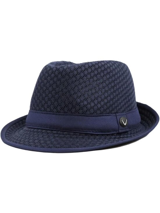 Lightweight Classic Soft Mesh Crushable Fedora Hat - Perfect for Summer Style main image 6
